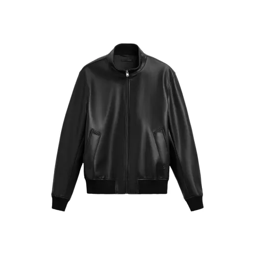 ZARA Leather Jacket Men's Black