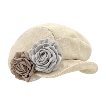 MUSTKOO Cotton Linen Blend Berets Unisex