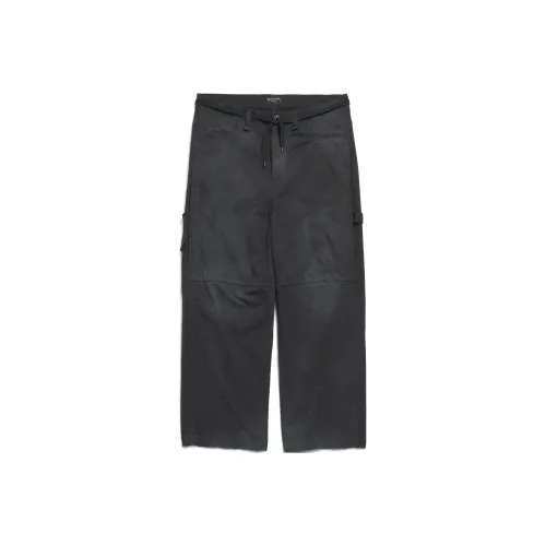 Balenciaga Cropped Cargo red Pants