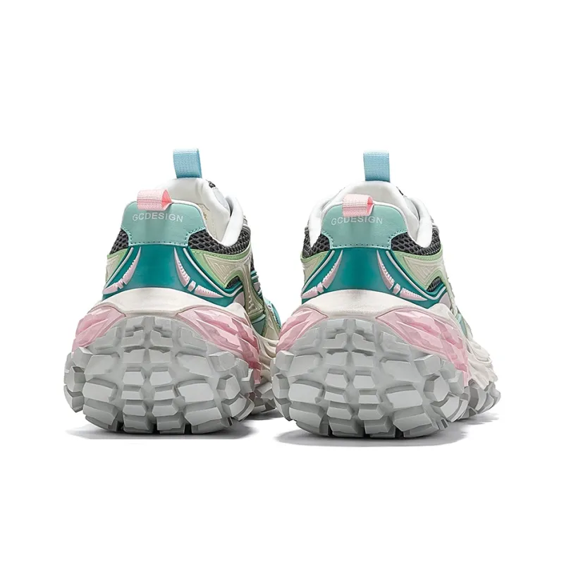GG CC Cushioning, Slip Resistant, Abrasion Resistant, Height Increasing Low Top Chunky Sneakers Women's-8