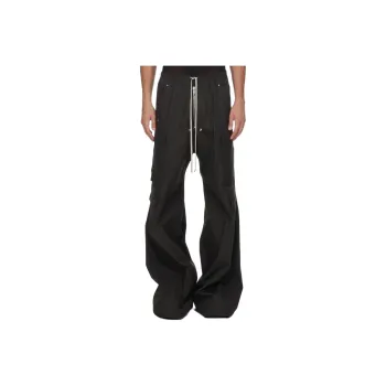 RICK OWENS Cargobelas Drawstring Wide Leg Trousers