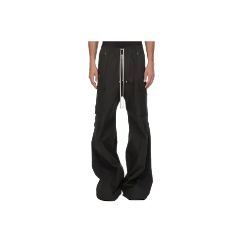 RICK OWENS Cargobelas Drawstring Wide Leg Trousers