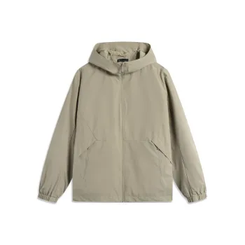 LiNing Sports Trend Series Trench Coat Men's Coffee Foam Taupe