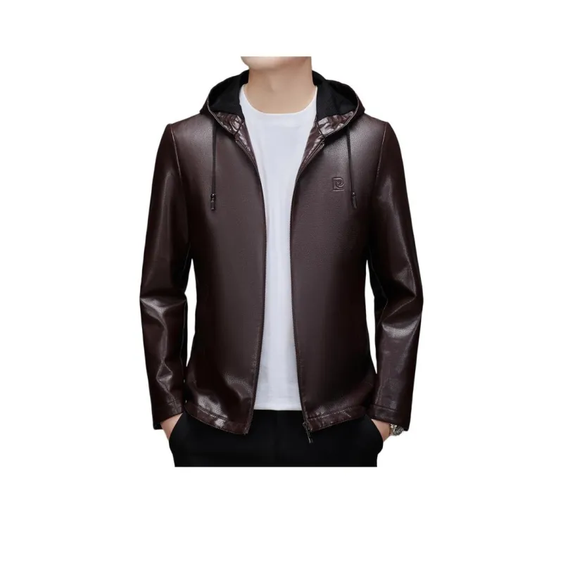 PIERRE CARDIN Leather Jacket Men's-5