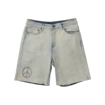 XMXX SUPPLY Denim Shorts Men's Distressed Color