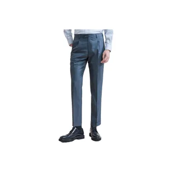 SAINT ANGELO Suit Trouser Men's Cyan Tile