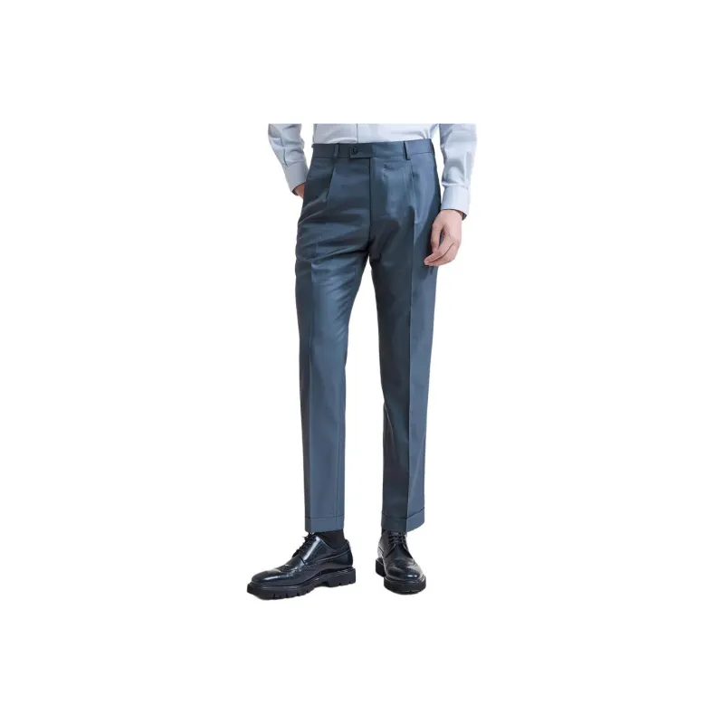 SAINT ANGELO Suit Trouser Men's Cyan Tile-0