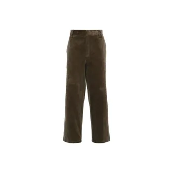 Golden Goose Straight Leg Cropped Corduroy Trousers