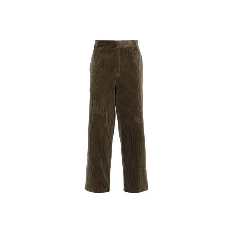 Golden Goose Deluxe Brand Straight Leg Cropped Corduroy Trousers-0