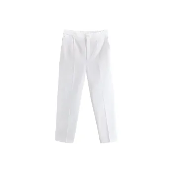 ZARA Suit Trousers Men White