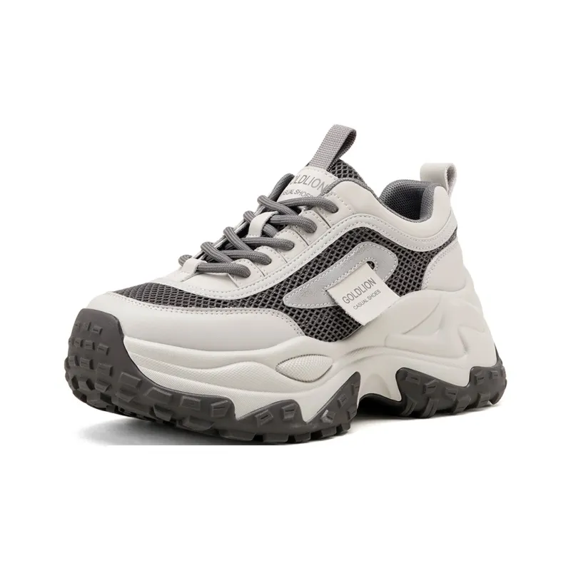 GOLDLION Cushioning And Breathable Low Top Chunky Sneakers Women's-8