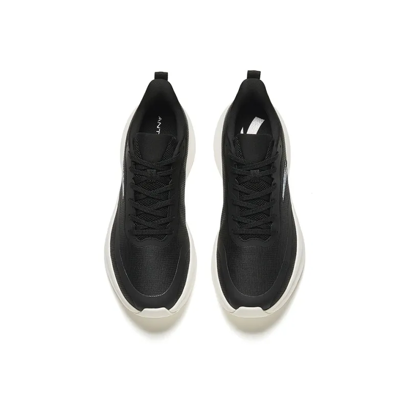 Anta Anti Slip Wear Resistant Low Top Casual Running Shoes Women's Black-2