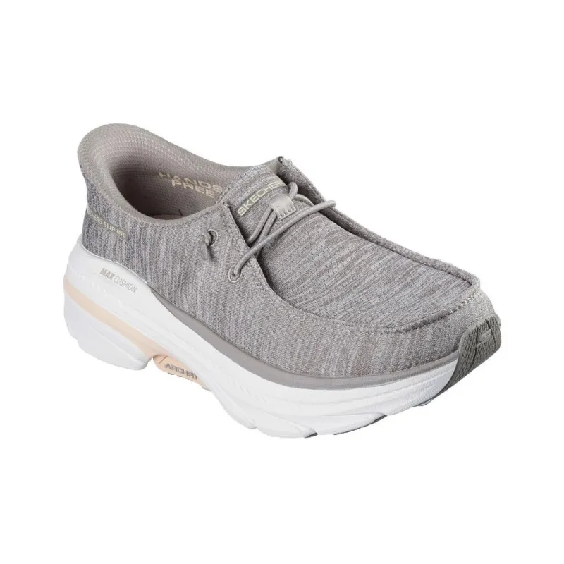 Skechers Goran Max Cushioning Arch Fit Low Top Running Shoes Women's Taupe-2