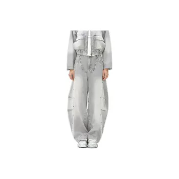 VANN VALRENCÉ Jeans Unisex Light Gray