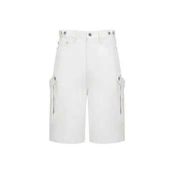 Feng Chen Wang Denim Shorts Men White
