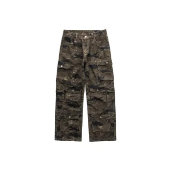 【dme】 Cargo Pants Unisex Camouflage Army Green
