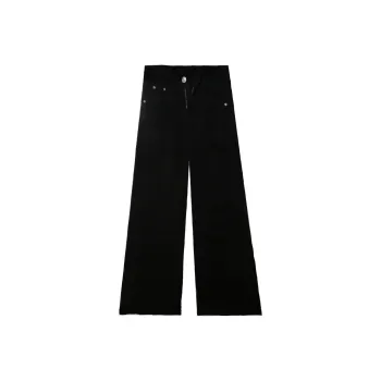 Menglaini Jeans Unisex Black