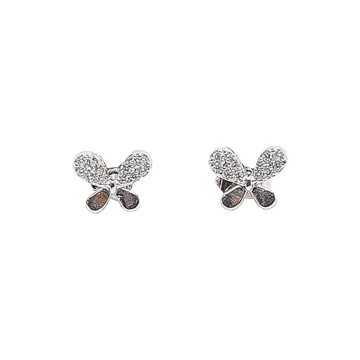 WIR ORNAMENTS Gold Plated Copper Stud Earrings Women's-6