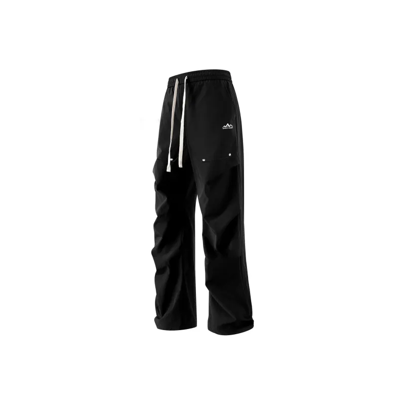 UPZCY Casual Pants Unisex Black-0