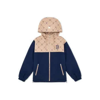 MLB Boston Red Sox Monogram Collection Jackets Coats Unisex Light Beige