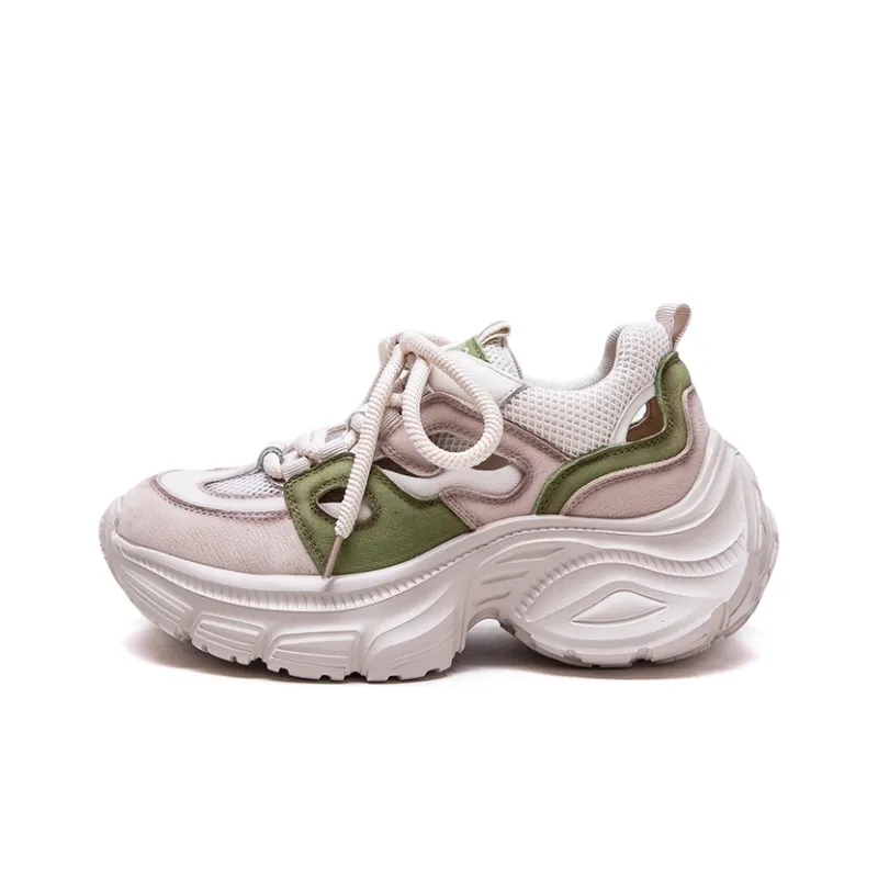 Chibang Lightweight Low Top Chunky Sneakers Women's-4