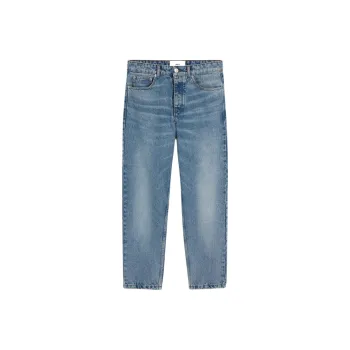 AMIPARIS Paris Logo Patch Tapered Fit Jeans