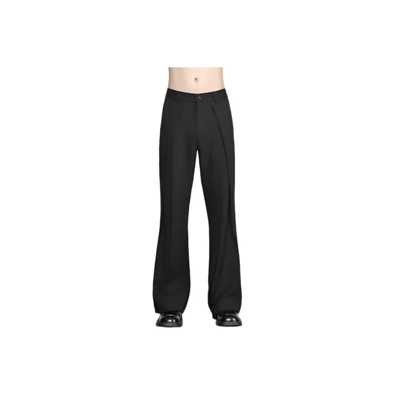 RAYSHOW Suit Trousers Men Black-0