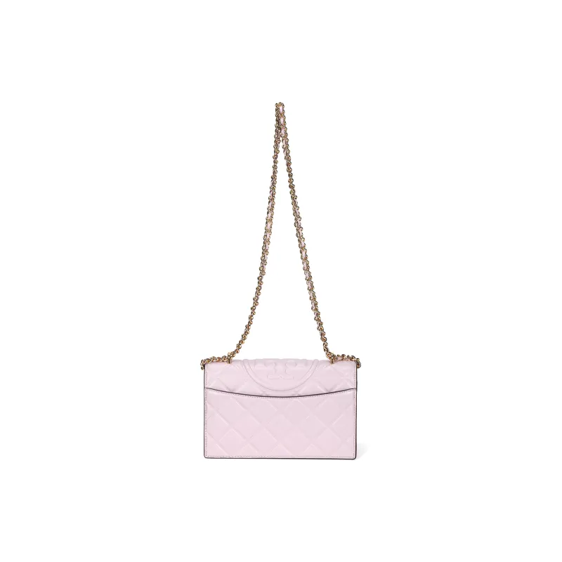 TORY BURCH Fleming Sheepskin Crossbody Bag, Shoulder Bag Trumpets Women's Purple-2
