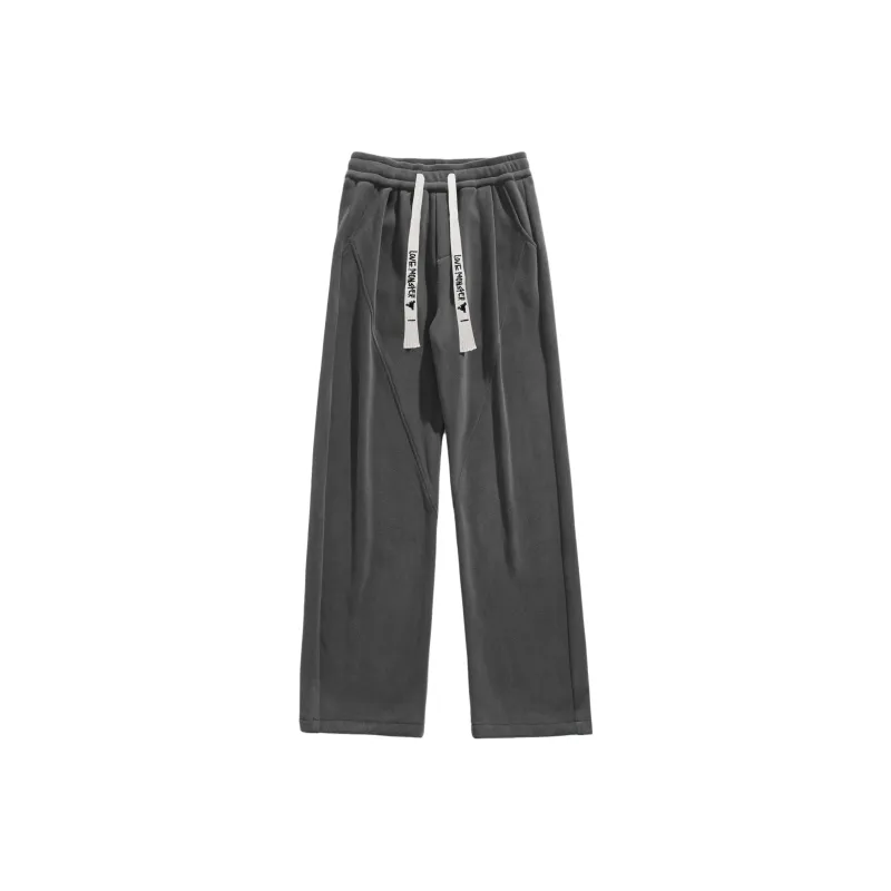 Love Monster Casual Pants Unisex Brown-7