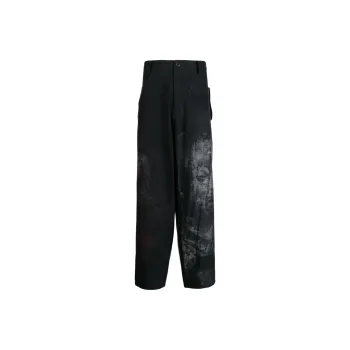 Yohji Yamamoto Graphic print Wide leg Trousers
