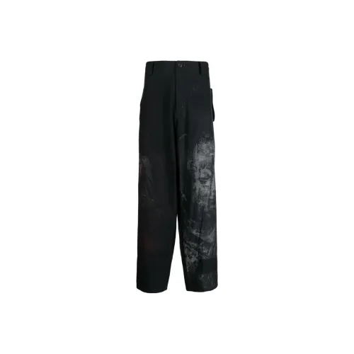 Yohji Yamamoto Graphic print Wide leg Trousers