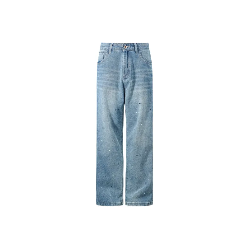 Yiwen Jeans Unisex Light Blue-0