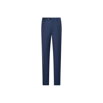SAINT ANGELO Suit Trouser Men's Space Blue Embossed Coffee Hidden Plaid