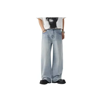 HIPANDA Jeans Men Light Blue