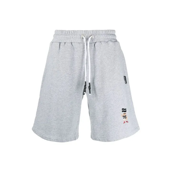 PALM ANGELS Pirate Bear Track Shorts-0