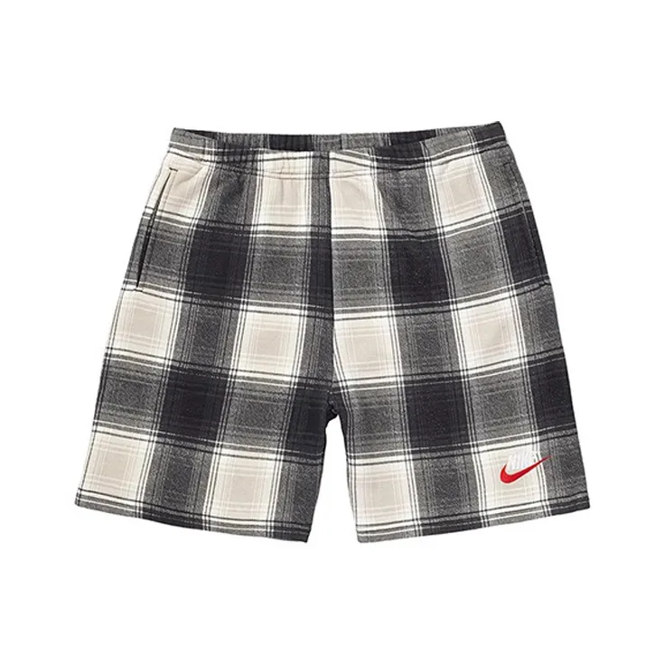 Supreme Nike Plaid Sweatshort-0
