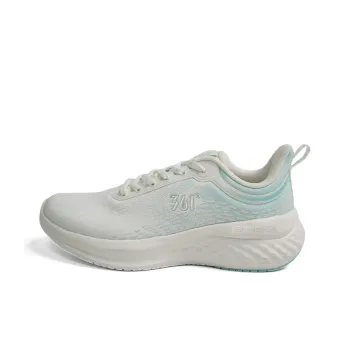 361° Anti Slip Wear Resistant Low Top Casual Running Shoes Women's White Blue