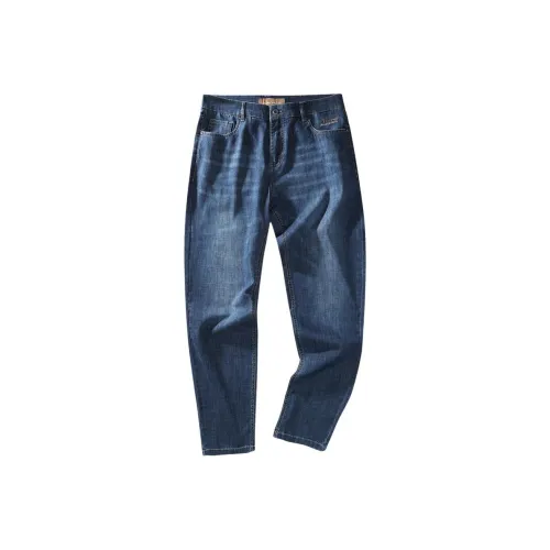Dance With Wolves Jeans Men's Dark Blue