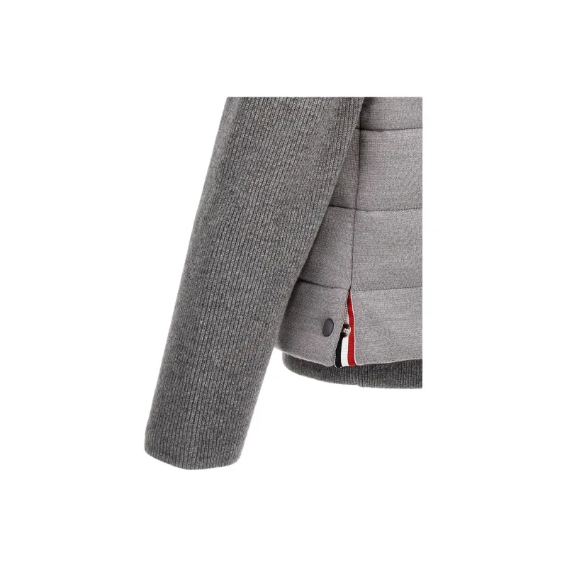 THOM BROWNE Padded Press stud Fastening Jacket-5