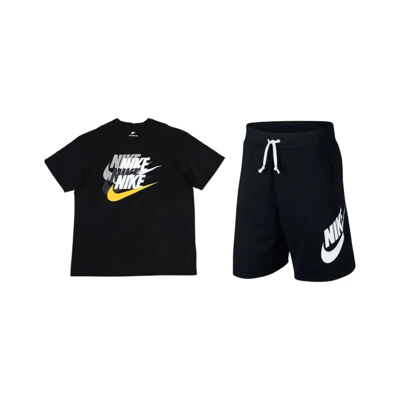 Nike Clothing Sets Men's Black+Black-0
