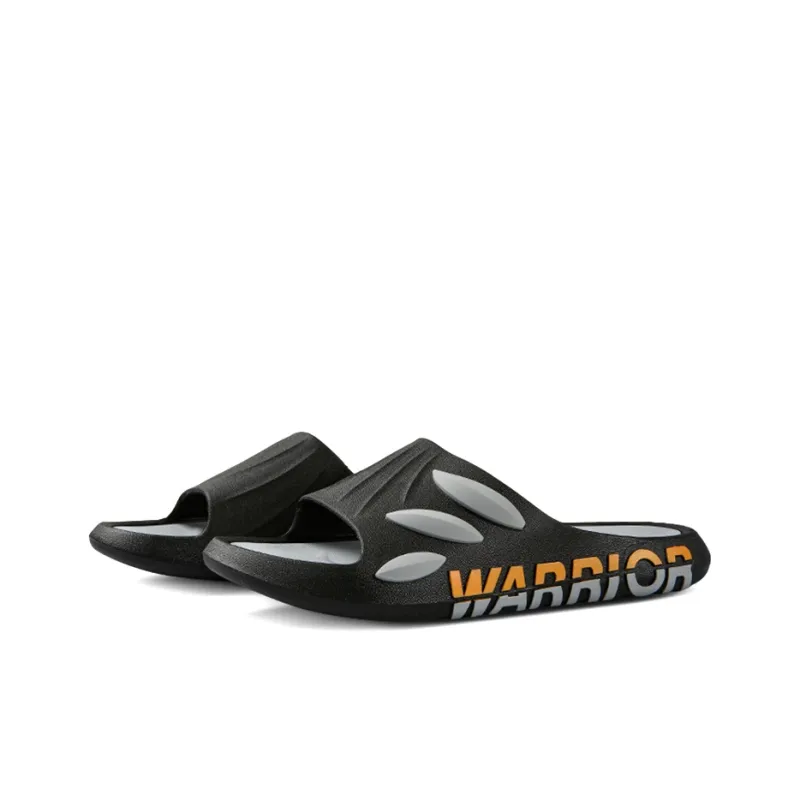 Warrior Slip Resistant Slide Slippers Men's Black Gray-0