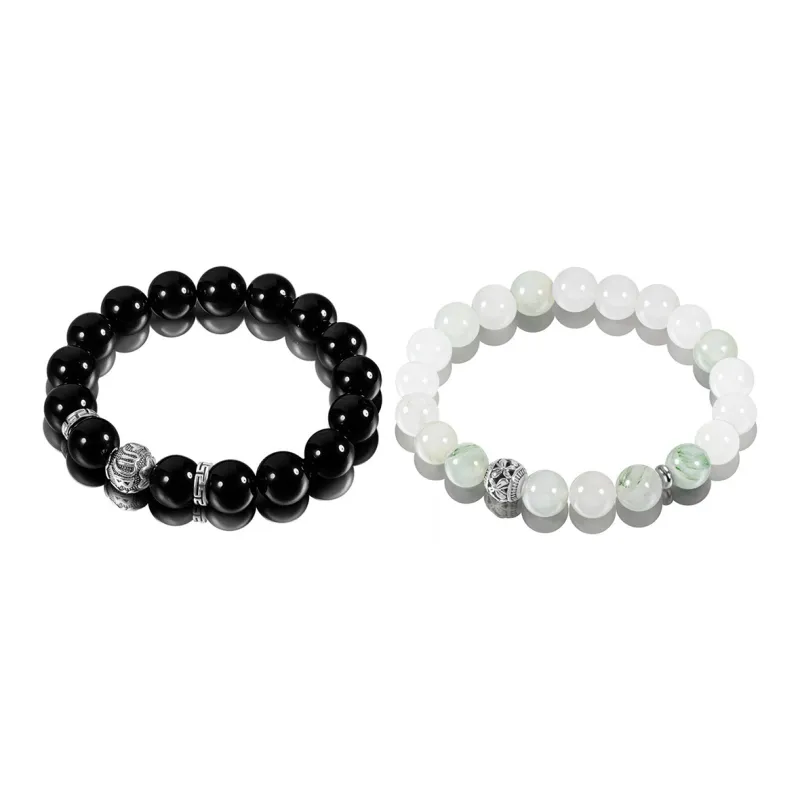 Asia Star Processing Obsidian Bracelets Unisex-4