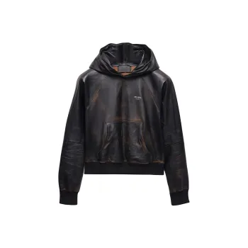 PRADA SS25 Leather Jacket Men's Black