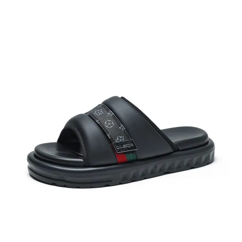 Wolves • Family QUNLANGSHIJIA Slip Resistant Cushioning Slide Slippers Men's-0