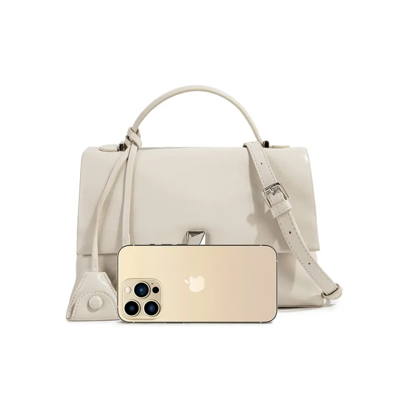 CentarlKatty PU One Shoulder Handbag Women's Moon White-2