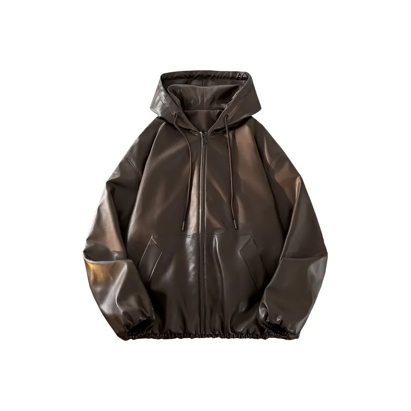 MEIPIN TANG Leather Jacket Unisex-2