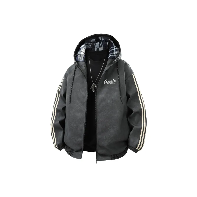 A.X.S.K Leather Jackets Unisex-0