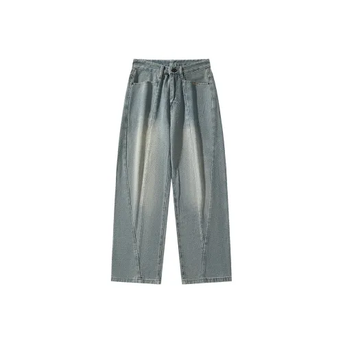 K conquer Jeans Unisex Vintage Blue