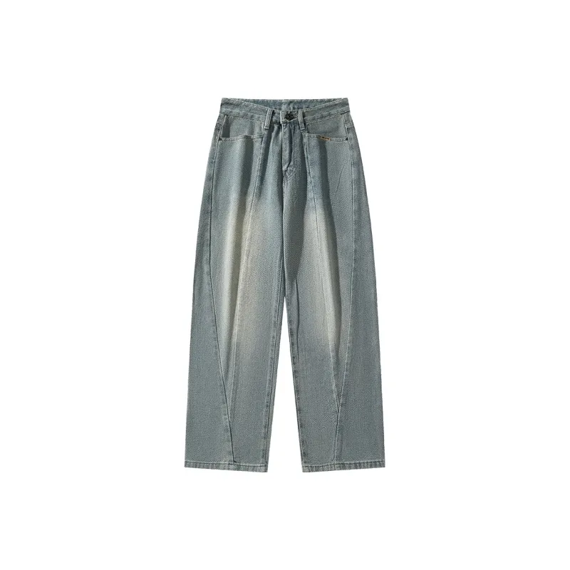 K bird Jeans Unisex Vintage Blue-0