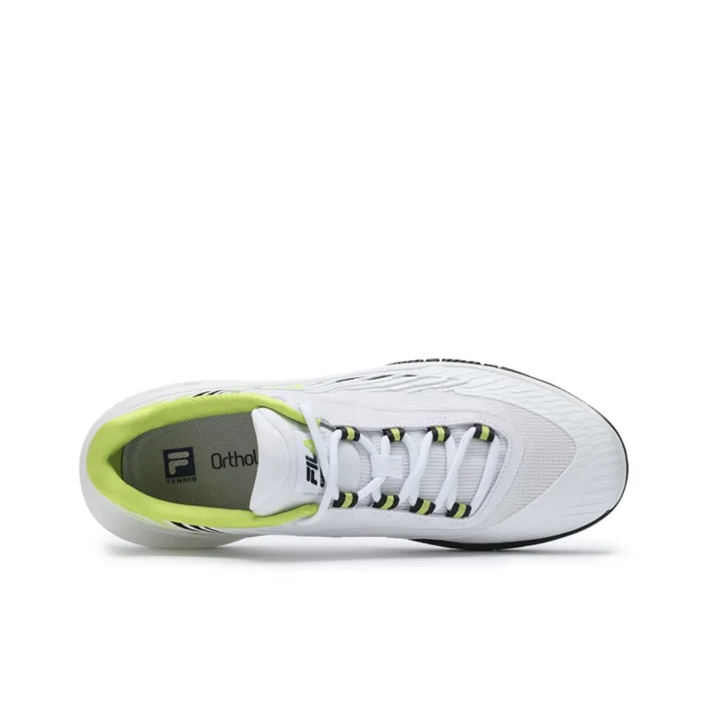 FILA ACE Cushioning Slip Resistant Low Top Tennis Shoes Men's White Green-2